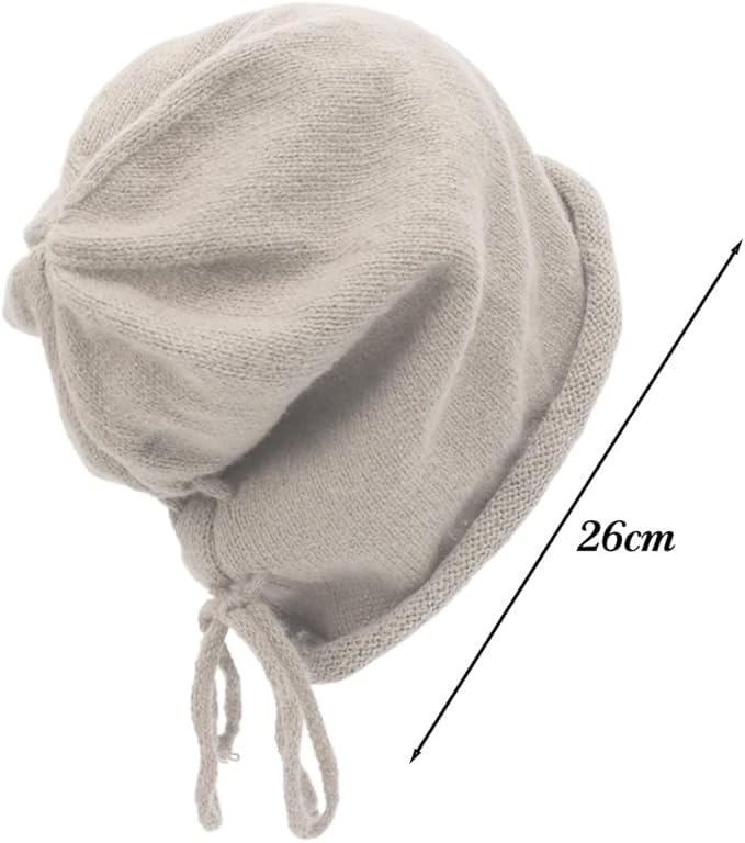 Gorro holgado con cordón ajustable para mujer - Imagen 2