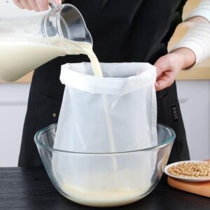 2 bolsas de colador de nailon multiusos, filtro de malla ultrafina