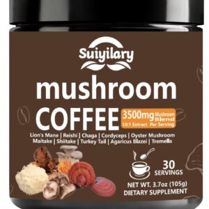 Café de hongos con arábica con melena de león, reishi, polisacáridos de hongos