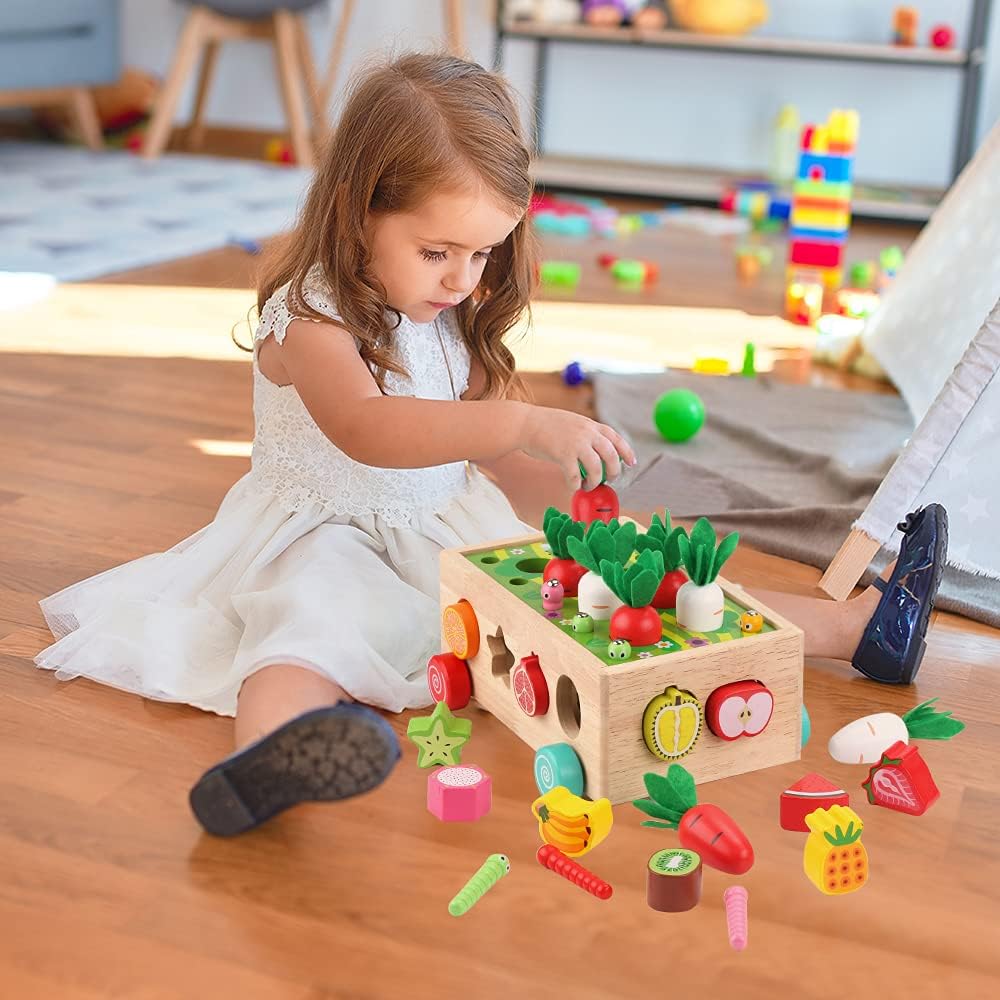 Juguetes Montessori de madera educativos para bebés niños y niñas de 1, 2, 3 años - Imagen 3