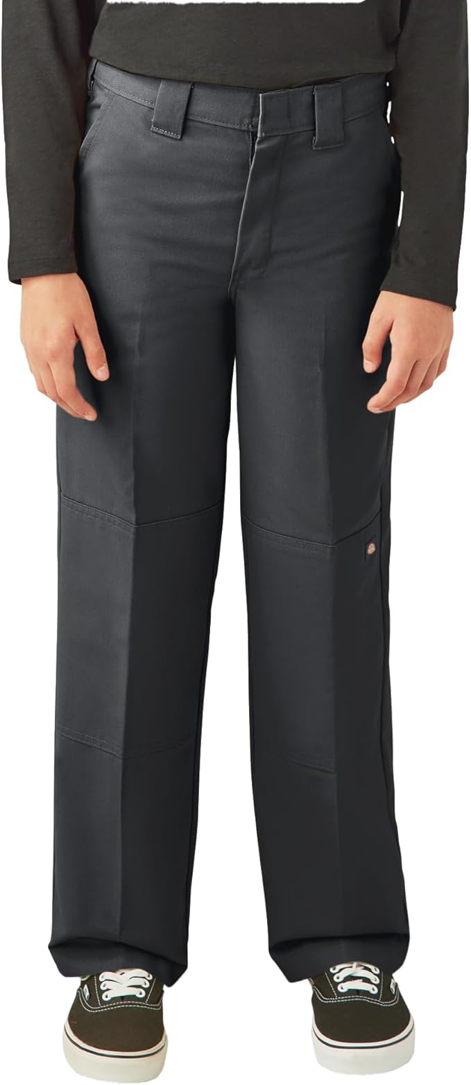 Dickies Pantalón de trabajo de doble rodilla para niños varones