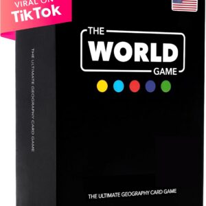 The World Game - Juego de cartas de geografía - Juego de mesa educativo para niños, familia y adultos
