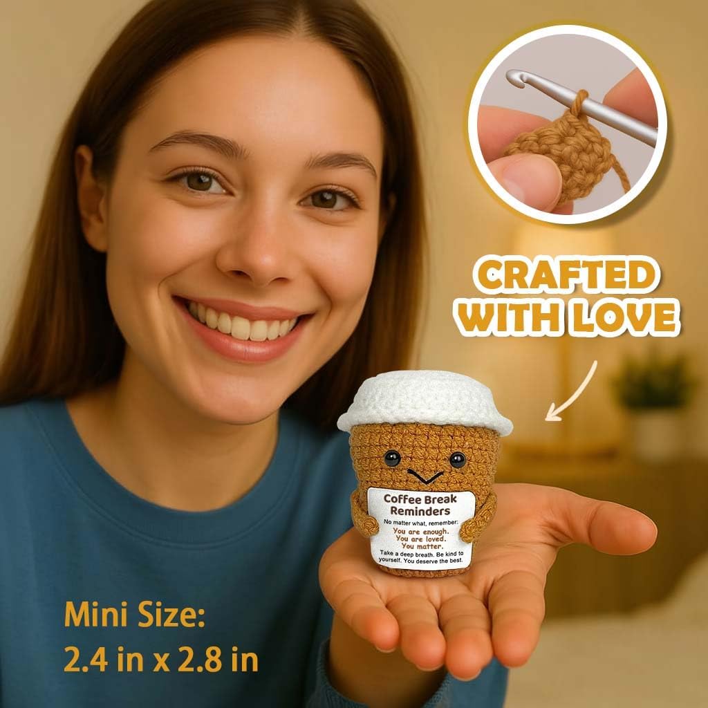Krinisou Coffee Lovers Birthday Gifts for Women Men, Positive Animals - Imagen 2