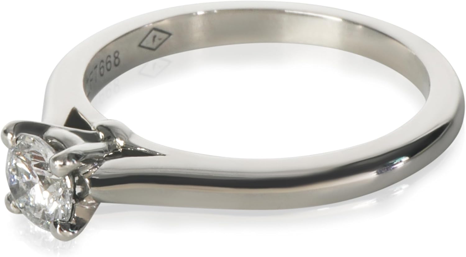 Cartier Pre-Loved 1895 Anillo de compromiso, Platino, Diamante - Imagen 2