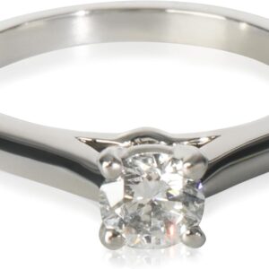 Cartier Pre-Loved 1895 Anillo de compromiso, Platino, Diamante
