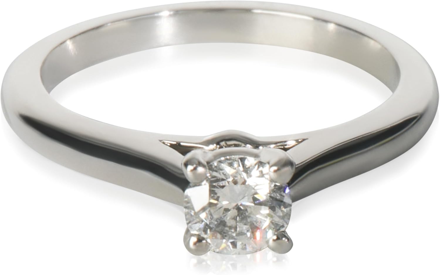 Cartier Pre-Loved 1895 Anillo de compromiso, Platino, Diamante