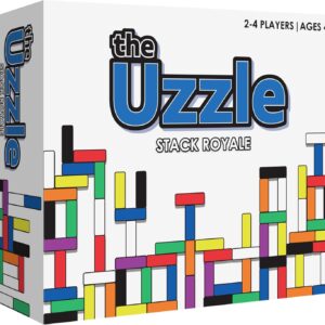The Uzzle Juego de mesa Stack Royale, juego de mesa familiar rápido y divertido