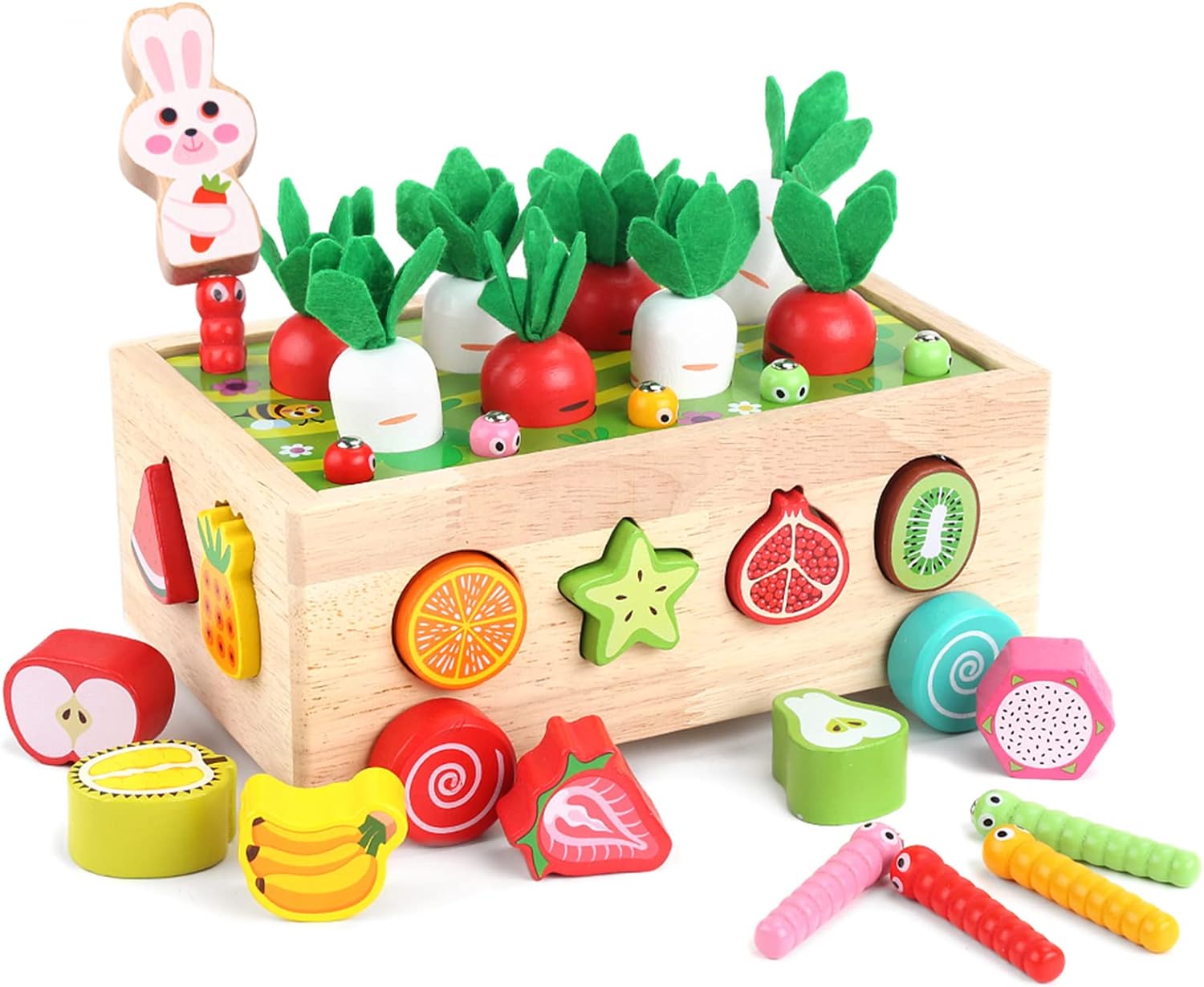 Juguetes Montessori de madera educativos para bebés niños y niñas de 1, 2, 3 años