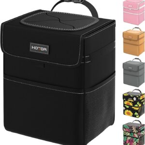 HOTOR Cubo de basura para automóvil: organizador de automóvil a prueba de fugas