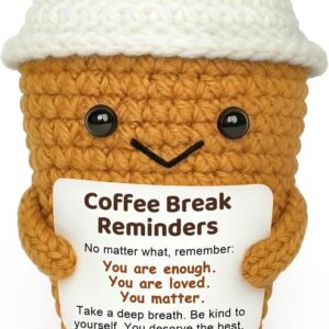 Krinisou Coffee Lovers Birthday Gifts for Women Men, Positive Animals