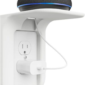 WALI - Repisa para enchufe de pared, estante de baño hasta 10 libras