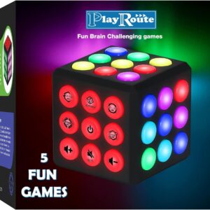 Cubo electrónico de juego de memoria y cerebro
