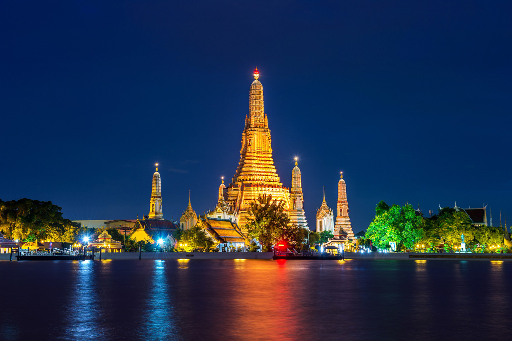 Wat Arun al atardecer en Bangkok